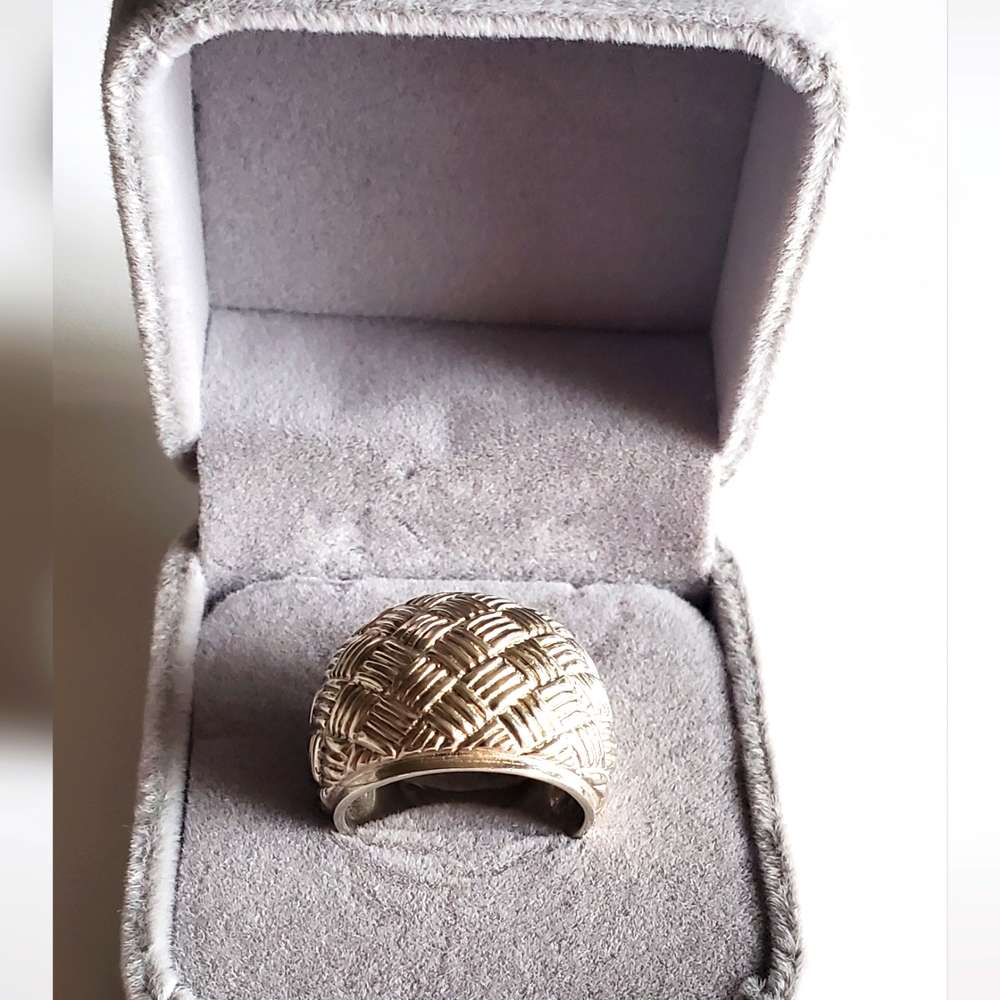 Vtg. Braided Chunky Ring
